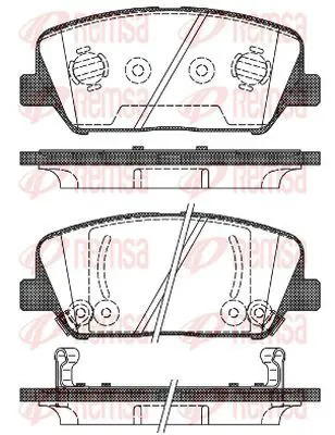 Handler.Part Brake pad set, disc brake KAWE 139802 2