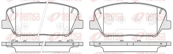 Handler.Part Brake pad set, disc brake KAWE 139812 2