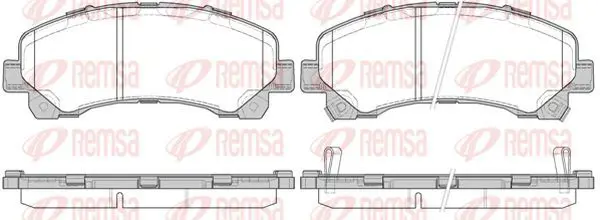 Handler.Part Brake pad set, disc brake KAWE 140700 2