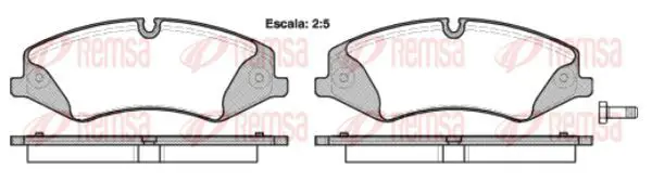 Handler.Part Brake pad set, disc brake KAWE 140900 2