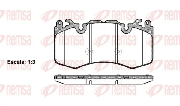 Handler.Part Brake pad set, disc brake KAWE 141000 2