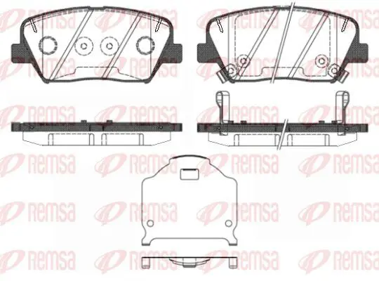 Handler.Part Brake pad set, disc brake KAWE 141202 2