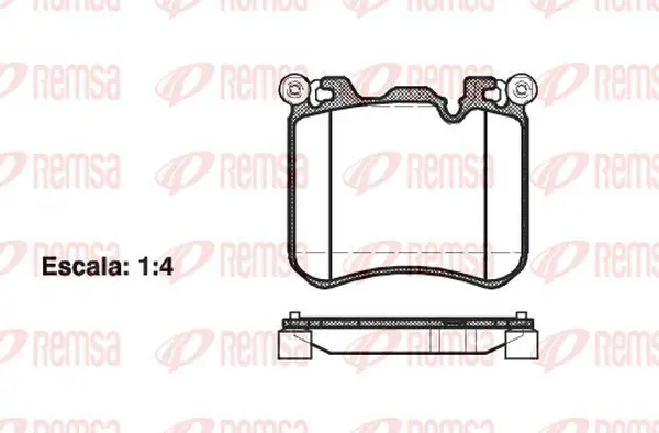 Handler.Part Brake pad set, disc brake KAWE 141300 2