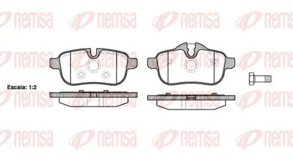 Handler.Part Brake pad set, disc brake KAWE 141700 2