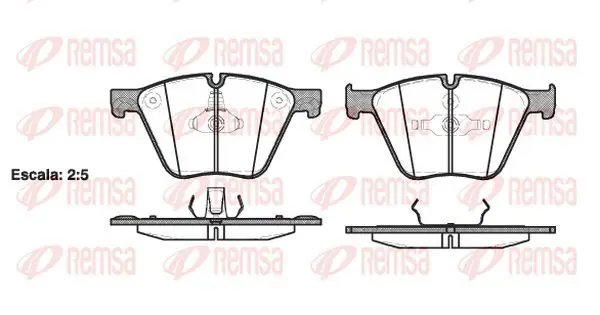 Handler.Part Brake pad set, disc brake KAWE 141900 2