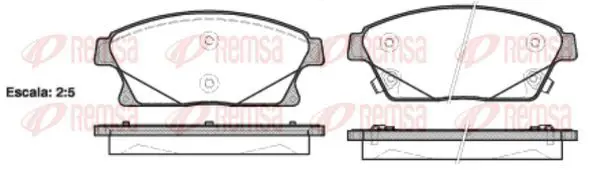 Handler.Part Brake pad set, disc brake KAWE 143102 2