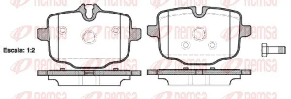 Handler.Part Brake pad set, disc brake KAWE 143300 2