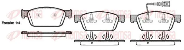 Handler.Part Brake pad set, disc brake KAWE 144001 2