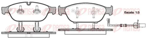 Handler.Part Brake pad set, disc brake KAWE 144102 2