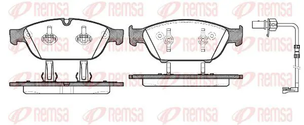 Handler.Part Brake pad set, disc brake KAWE 144112 2