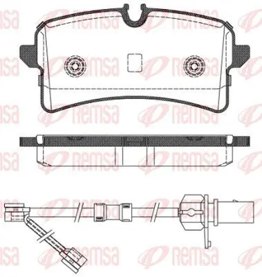 Handler.Part Brake pad set, disc brake KAWE 150502 2