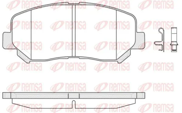 Handler.Part Brake pad set, disc brake KAWE 151302 2