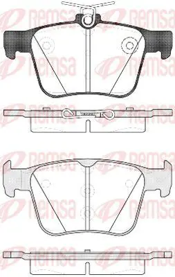 Handler.Part Brake pad set, disc brake KAWE 151610 2