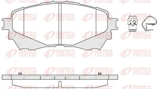 Handler.Part Brake pad set, disc brake KAWE 153804 2