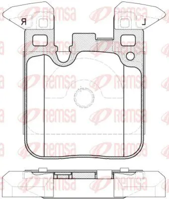 Handler.Part Brake pad set, disc brake KAWE 153900 2