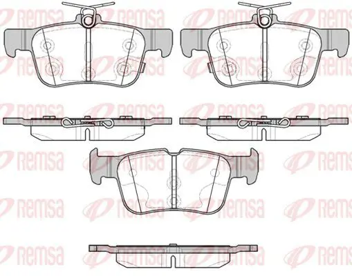 Handler.Part Brake pad set, disc brake KAWE 155112 2