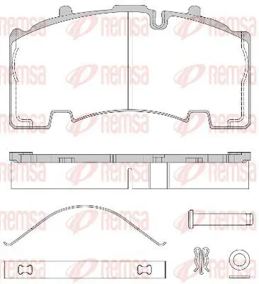 Handler.Part Brake pad set, disc brake KAWE JCA155580 2