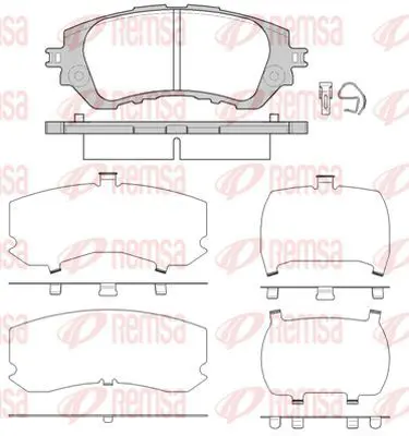 Handler.Part Brake pad set, disc brake KAWE 155800 2