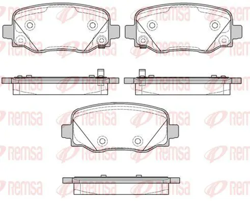 Handler.Part Brake pad set, disc brake KAWE 157802 2