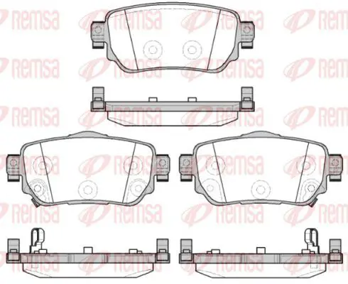 Handler.Part Brake pad set, disc brake KAWE 158202 2