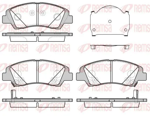 Handler.Part Brake pad set, disc brake KAWE 158302 2