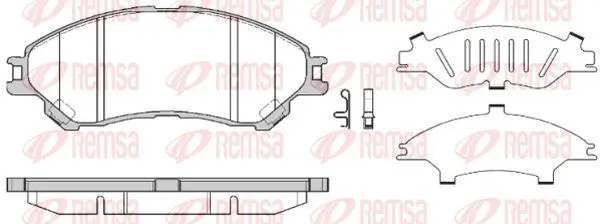 Handler.Part Brake pad set, disc brake KAWE 158902 2