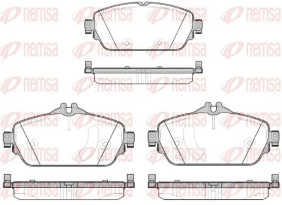 Handler.Part Brake pad set, disc brake KAWE 159208 2