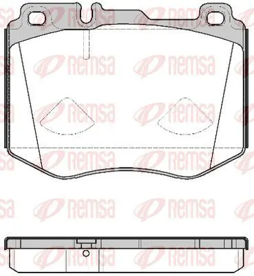 Handler.Part Brake pad set, disc brake KAWE 160400 2