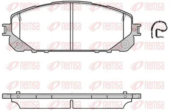 Handler.Part Brake pad set, disc brake KAWE 161300 2