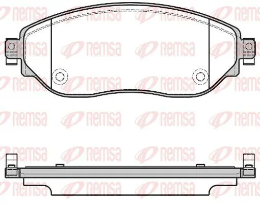 Handler.Part Brake pad set, disc brake KAWE 161708 2