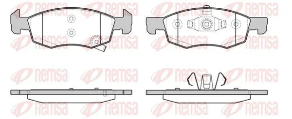 Handler.Part Brake pad set, disc brake KAWE 163402 2