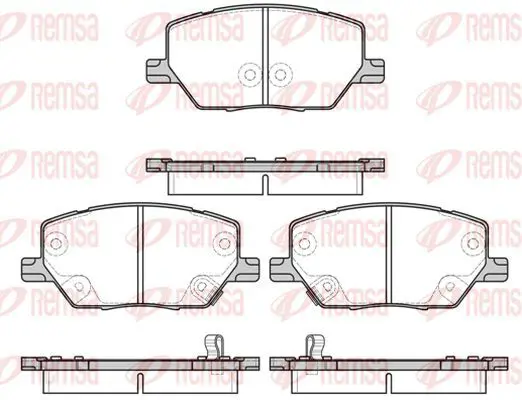 Handler.Part Brake pad set, disc brake KAWE 164002 2