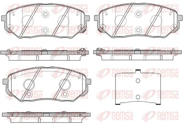 Handler.Part Brake pad set, disc brake KAWE 166102 2