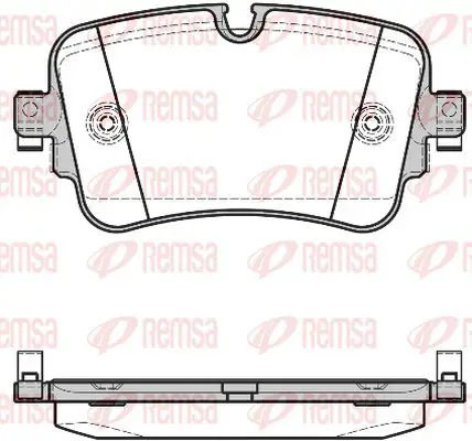 Handler.Part Brake pad set, disc brake KAWE 166808 2