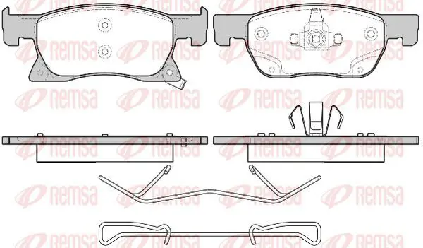 Handler.Part Brake pad set, disc brake KAWE 168102 2