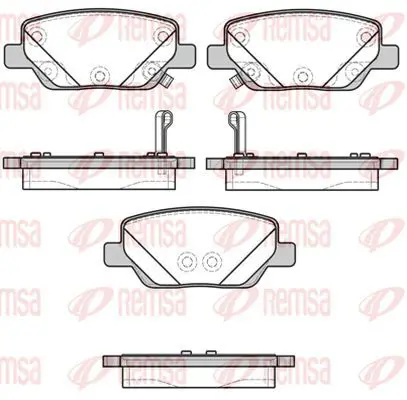 Handler.Part Brake pad set, disc brake KAWE 170002 2