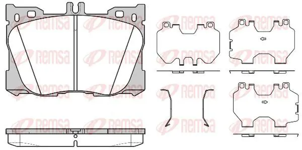 Handler.Part Brake pad set, disc brake KAWE 170500 2