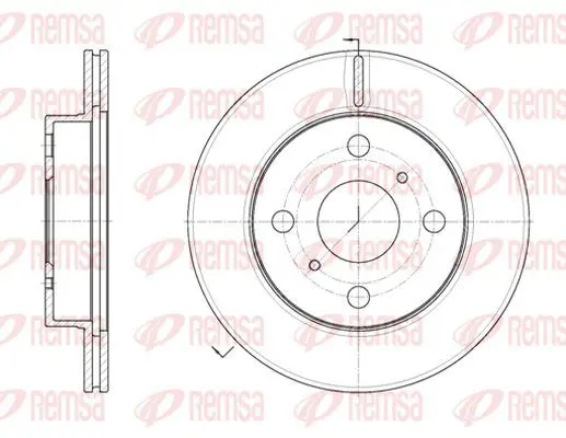 Handler.Part Brake disc KAWE 602610 2