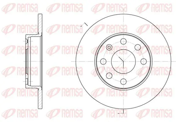 Handler.Part Brake disc KAWE 605700 2