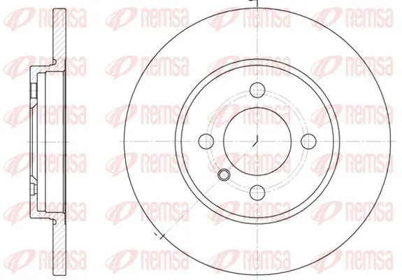 Handler.Part Brake disc KAWE 605800 2