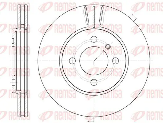 Handler.Part Brake disc KAWE 606210 2