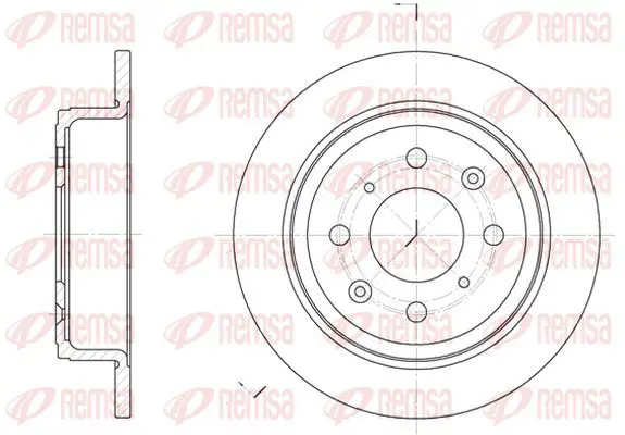 Handler.Part Brake disc KAWE 608300 2