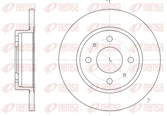 Handler.Part Brake disc KAWE 610100 2