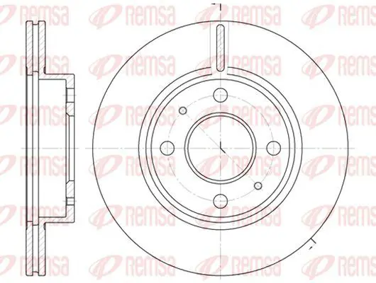 Handler.Part Brake disc KAWE 610510 2