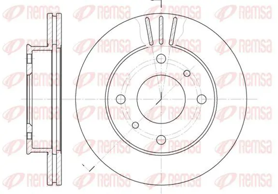 Handler.Part Brake disc KAWE 611310 2