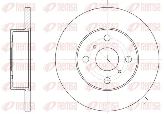 Handler.Part Brake disc KAWE 611400 2