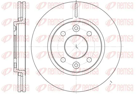 Handler.Part Brake disc KAWE 611710 2