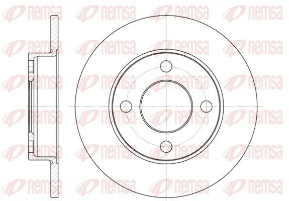 Handler.Part Brake disc KAWE 612000 2