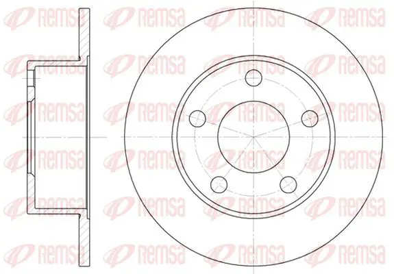 Handler.Part Brake disc KAWE 612100 2