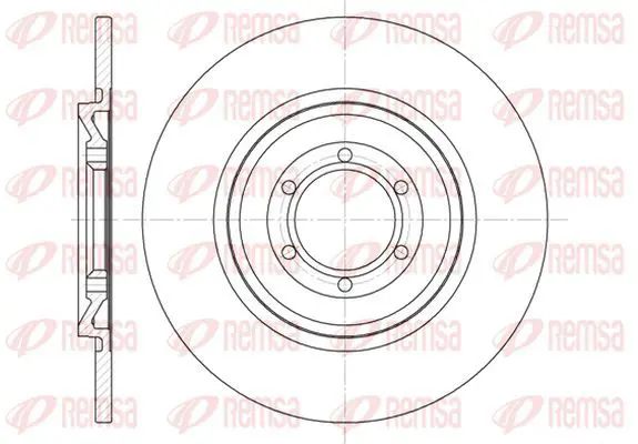 Handler.Part Brake disc KAWE 614000 2